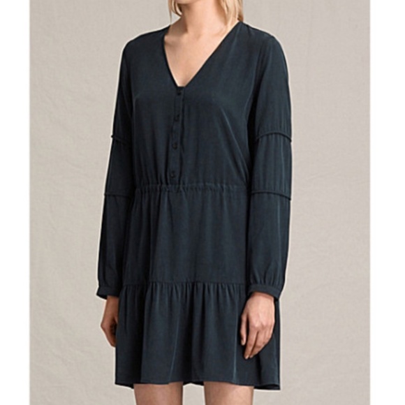 NWT $268 All Saints Black "Nora" Dress in size US 0 / UK 4! - Picture 4 of 6